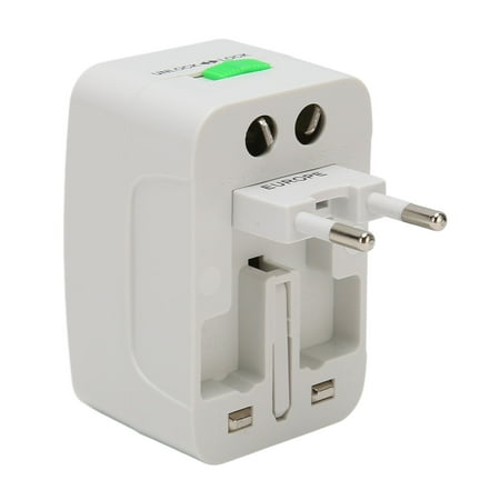 BIMZUC Travel Universal Adapter All in One International Wall Charger ABS Portable Power Plug Adapter with UK US EU AUS Plugs for Worldwide Traveling 100-250V 10A Black 2.87 x 1.97 x 1.54 inches