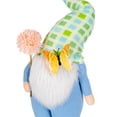thumbnail image 4 of STPgoods Buddy the Gnome Easter Figurine 16" (40.5 cm) Fabric Easter Decoration Standing Decoration Easter Collectible Figurine Holiday Decor Tabletop Favor Figurine, Blue, 4 of 6