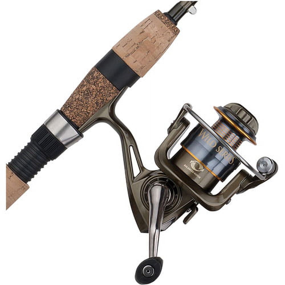 Shakespeare Wild Series Panfish Combo, 6' Light Fishing Rod, 25 Size Reel