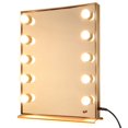 thumbnail image 5 of Byootique Large Hollywood Vanity Mirror with 10 LED Lights Lamp Tabletop 20"x26" Makeup Mirror Dimmable Switch with Power for Bedroom Backstage Salon(Gold), 5 of 10