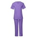 thumbnail image 1 of Conjunto de uniforme exfoliante para mujer, centro de belleza, cuidado de mascotas, ropa suave, uniformes de enfermería Púrpura, 1 of 8