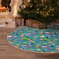 thumbnail image 6 of Kdxio Cars Transportation Print Christmas Tree Skirt Christmas Xmas Tree Skirts Mat for New Year Holiday Christmas Party Decorations-36", 6 of 7