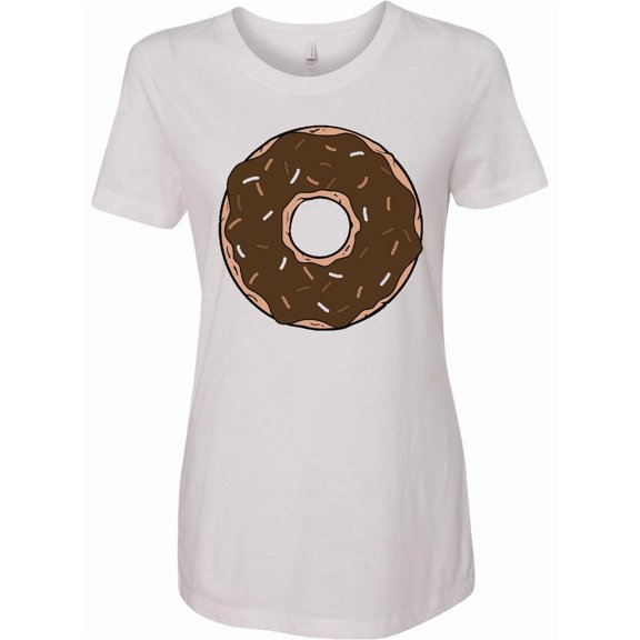 Inktastic Chololate Donut with Sprinkles Women's T-Shirt