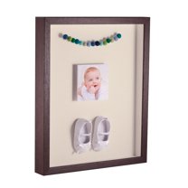 ArtToFrames 24x36 Inch Shadow Box Picture Frame, with a Verlinga Brown 1 Wide Shadowbox frame and Ivory Mat Backing (4656)