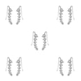 thumbnail image 1 of Qarigey Mujeres Niñas una 7 Crystal Ear Cuffs Hoop Climber Stud Pendientes Star Ear Stud Pin Accesorios de joyería Type4 NO4 Qarigey CBP048047, 1 of 4