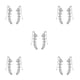 thumbnail image 1 of Qarigey Mujeres Niñas una 7 Crystal Ear Cuffs Hoop Climber Stud Pendientes Star Ear Stud Pin Accesorios de joyería Type4 NO4 Qarigey CBP048047, 1 of 4