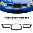 thumbnail image 4 of 3 PCS Front Grille Overlay Cover Decorative Front Grille Surround Trim Replacement for Impreza WRX STI 9th Generation 2006-2007, 4 of 7