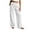White, variant on Gytharion Women's Fashion Corduroy Pants Solid Color Drawstring Elastic Waist Loose Pants Casual Wide Leg Trousers with Pockets