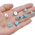 thumbnail image 6 of BronaGrand 50 Pieces Copper Tie Tacks Blank Pins with 50 Pieces PVC Rubber Pin Backs, 6 of 7
