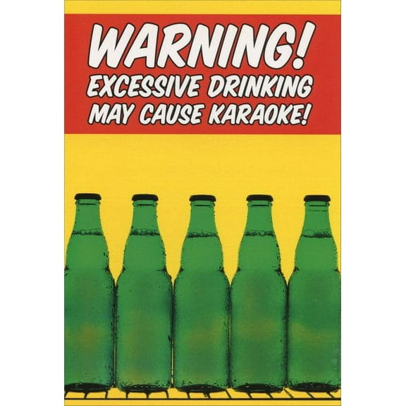 Nobleworks May Cause Karaoke! Funny / Humorous Birthday Card