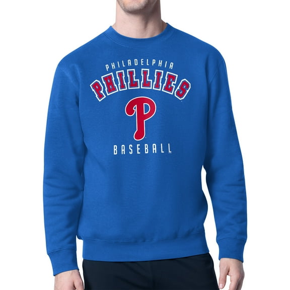 Men's Starter Royal Philadelphia Phillies Team Logo Fleece Pullover Sweatshirt