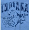 thumbnail image 2 of Indiana IA Basketball Sports Smurfs Unisex Plus Size Hoodie Brisco Brands 2X, 2 of 6
