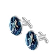 thumbnail image 2 of Shark Elegant Cufflink Sets for Formal Attire, Made of Stainless Steel, for Special Occasions, 2 of 6