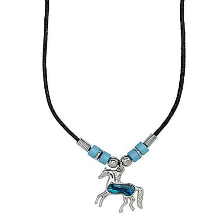 Butterfly Paua Shell - Prancing Pony Paua Shell Necklace Blue
