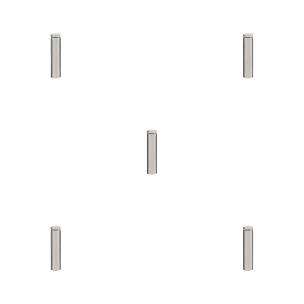 Scienceny Tornillo de publicidad Espejo de vidrio hueco Clavo a prueba de óxido A prueba de rayones Tuerca ligera Perno Fuerte capacidad de carga 16x100 Type2 NO2 Scienceny CBP341792