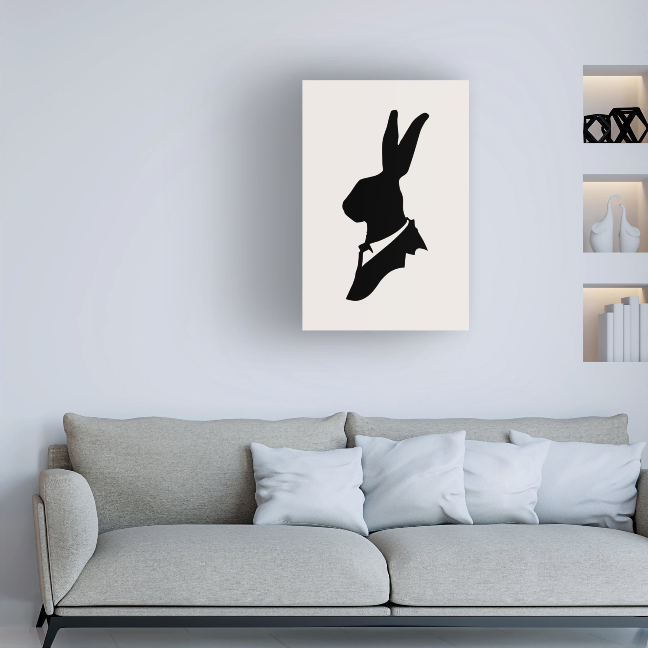 Trademark Fine Art Florent Bodart Monsieur Lapin Canvas Wall Art
