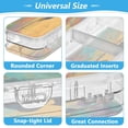 thumbnail image 4 of Plastic Pencil Box Large Capacity Pencil Boxes Clear Boxes with Snap-Tight Lid Stylish Office Supplies Storage Organizer Box Birds on A Wire, 4 of 7