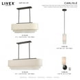 thumbnail image 4 of Livex Lighting - Carlisle - 5 Light Linear Chandelier in Contemporary Style -, 4 of 10