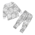 thumbnail image 1 of Ensemble de Vêtements de Maison Peints à la Main pour Garçons, Ensemble de Pyjama à Colorier pour Filles, 1 of 3