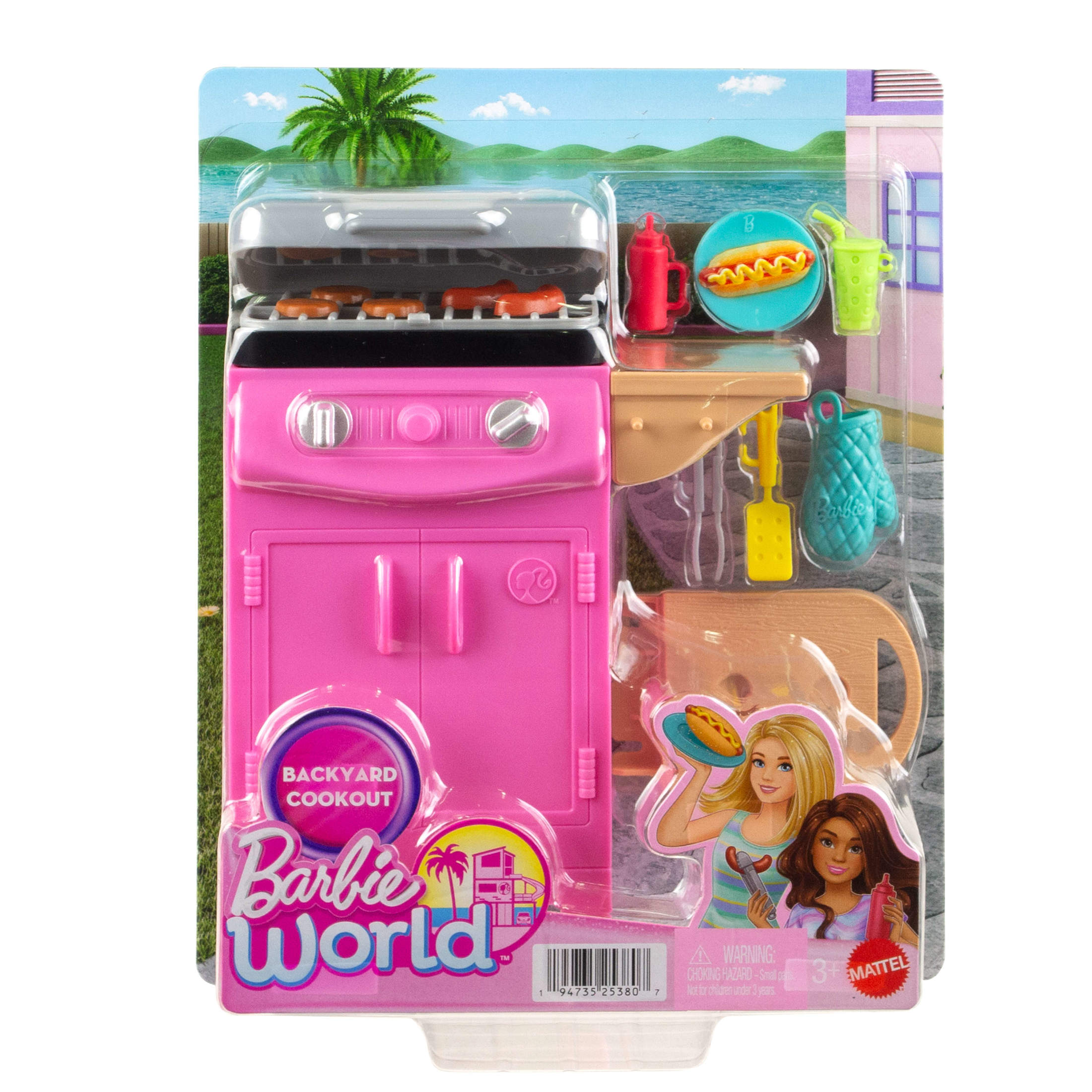 Barbie World BBQ Grill Playset with Accessories photo 5