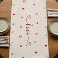 thumbnail image 5 of Table Runners 70 Inches Long Dress Scarves, Valentine's Day Farmhouse Coffee/Dining/Kitchen Table Decor, Holiday Table Runner, Eucalyptus Leaves Coffee Gifts Romantic Rustic 13x70 Inch, 5 of 9