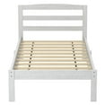 thumbnail image 3 of Furniture of America Knott Wood Platform Bed, Brushed White, Twin, 3 of 7