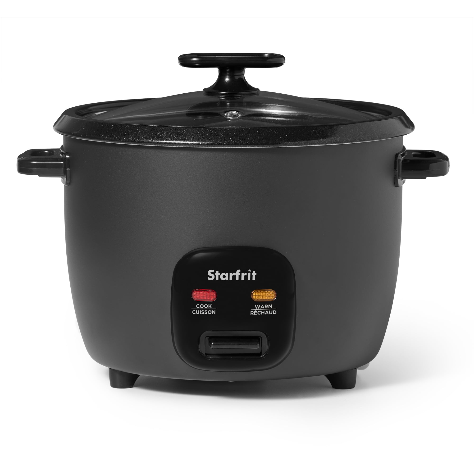 Starfrit Electric Rice Cooker – 20 Cups – Ceramic Non-Stick Coating Without PFAS – Steamer Basket, Measuring Cup & Service Spoon - 700 Watts, STARFRIT 20 CUP RICE COOKER