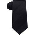 thumbnail image 1 of Kenneth Cole Mens Heather Bar Self-tied Necktie, Black, One Size, 1 of 1
