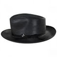 thumbnail image 3 of Stetson Men's Stratoliner Florentine Milan Straw Hat, Black, 6.875, 3 of 4
