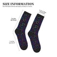 thumbnail image 3 of Bingfone Compression Socks for Women and Men Long Socks for Running Athletic Cycling Nurse- Colored Hearts, 3 of 7