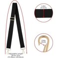 thumbnail image 4 of Bolso de hombro ancho con correa de repuesto, cinturón ajustable, bolso de lona, ​​bolso cruzado, 4 of 4