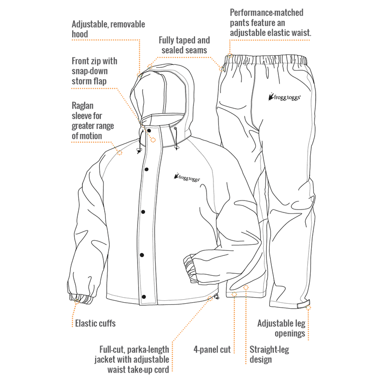 frogg toggs Men's All Sport Rain Suit