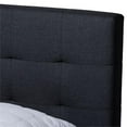 thumbnail image 5 of Bowery Hill Queen Dark Grey Platform Bed with Two Nightstands, 5 of 11