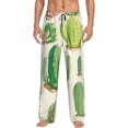 thumbnail image 2 of Lsque Cactus And Succulent Print Men's Pajama Pants, Lounge Pant - Comfortable Home Wear,Elastic Waistband, Stylish Design-Medium, 2 of 9