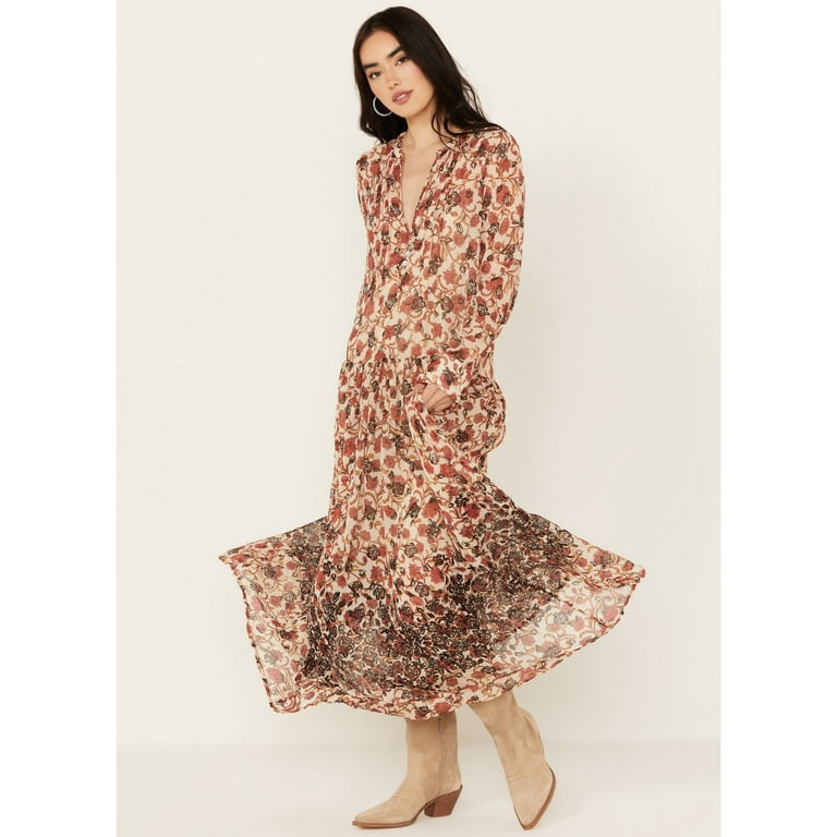 Free people floral maxi dress on sale