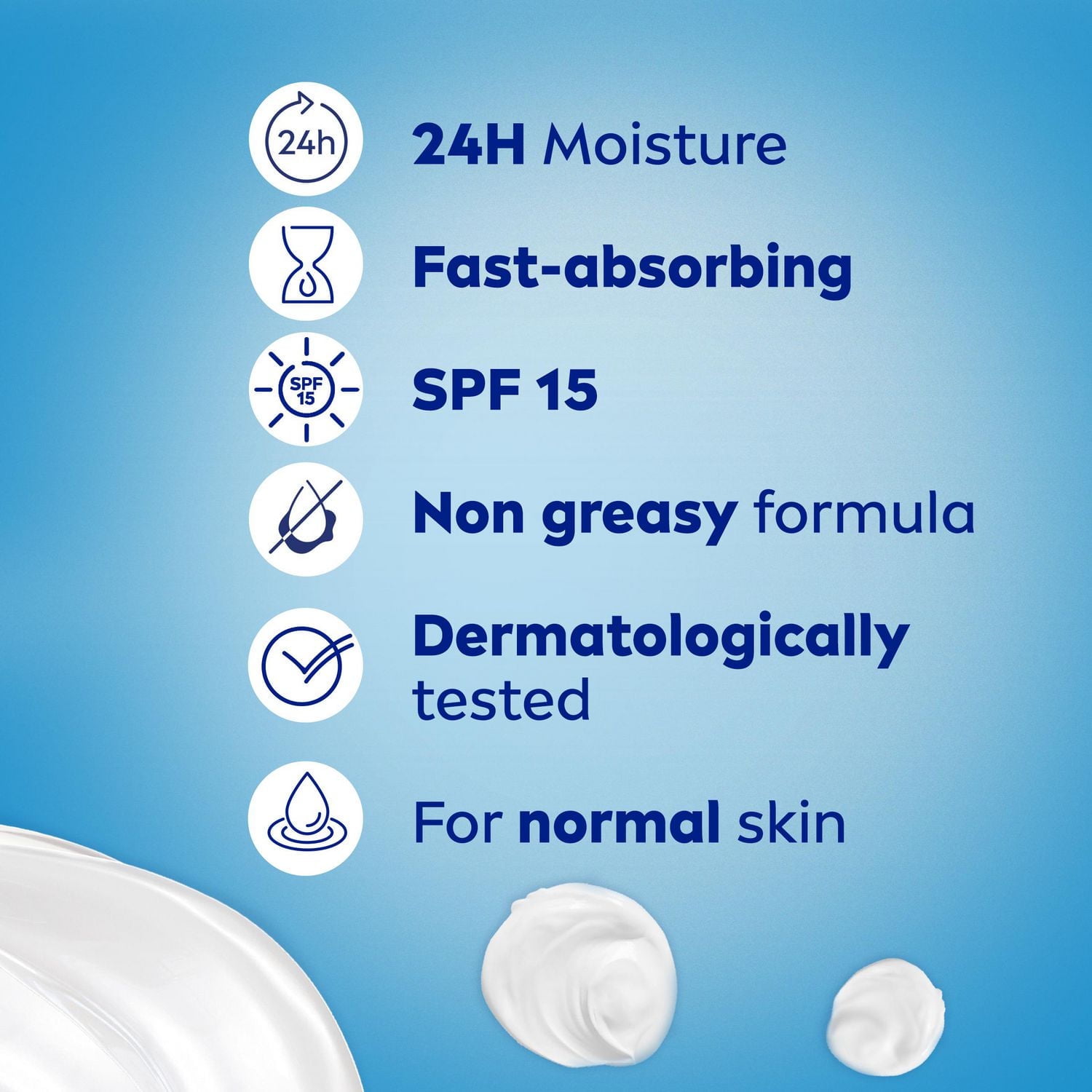 NIVEA Refreshing Day Cream SPF 15 24H Moisture, 50 mL, 50 mL