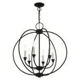 thumbnail image 3 of Livex Lighting - Milania - 6 Light Chandelier in Farmhouse Style - 25 Inches, 3 of 5