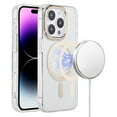 thumbnail image 2 of Designed for Apple iPhone 12 /12 Pro Fashion IMD Design Pattern Design Hybrid Thick with Magnetic Circle MagSafe Compatible Phone Case Cover [Gold IMD], 2 of 4