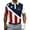 X005-Multicolor, variant on Shirts for Men the United States Short-Sleeve Patriotic Polo Shirt Casual 250 Year American Anniversary Shirt White M