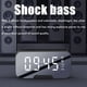 thumbnail image 4 of Despertador Portátil Con Transmisión De Voz Con Altavoz De Tarjeta Bluetooth Inalámbrico Y Radio Fm Reloj Despertador Con Espejo Led Manos Libres Eigraketly HA040716-02, 4 of 6