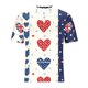thumbnail image 5 of Blusas y camisas de manga corta y cuello redondo para hombre. Blusa informal de poliéster con cuello redondo y botones estampados de manga corta para hombre., 5 of 5
