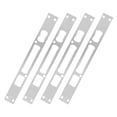 thumbnail image 1 of SOPOTUTU 4 Pcs Plaques de Frappe en Acier Inoxydable pour Portes Extérieures Protection de Loquet Usage Commercial 10.2x1.2x0.3in, 1 of 8