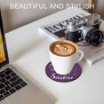 thumbnail image 6 of Purple Sunshine Sunflower Coasters Set of 6, Absorbent Coasters for Drinks, Pastoral Bees Farmhouse Floral Coaster for Desk Coffee Table Protection, Home Decor House Warming Gifts 4", 6 of 8