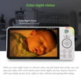 thumbnail image 5 of LeapFrog LF925HD Monitor de bebé con cámara y audio, monitor de bebé de acceso remoto WiFi de 1080p, cámara panorámica e inclinable de 360°, zoom 8X, visualización HD de 5 pulgadas 720p, luz nocturna, 5 of 5