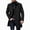 Black, variant on Mens Wool Blend Overcoat with Pockets, Single Breasted Tailored Trench Coat Notch Lapel Mid Length Coat Business Professional Black