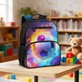 thumbnail image 2 of Jeiento Football Kids Toddler Backpack for Preschool, 13.5 Inch Lightweight School Bag for Boys 2-5, Bookbag with 2 Side Mesh Pockets, 2 of 7