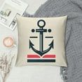 thumbnail image 2 of JRXY  Nautical Pillow Covers, Nautical Throw Pillows for Couch, Anchor Decor, Coastal Pillow Covers, Nautical Outdoor Decor White, 2 of 5