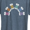 thumbnail image 3 of Instant Message - Rainbow Thread Spool - Women's Short Sleeve Graphic T-Shirt, 3 of 6