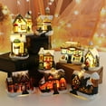 thumbnail image 4 of ZPAQI Resin Christmas House Battery Power Supply Village House Snow Scene, 4 of 12