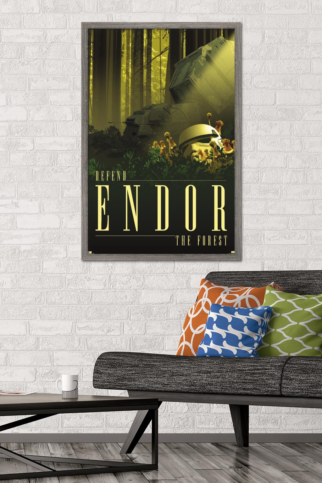 Star Wars: Endor - See the Forest by Russell Walks Wall Poster, 22.375" x 34" Framed